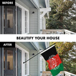 Load image into Gallery viewer, G128 Combo Pack: Flag Pole 6 FT Black Tangle Free &amp; Afghanistan Afghan Flag 3x5 FT Printed 150D Polyester