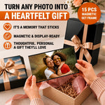 Load image into Gallery viewer, 15 Pack Magnetic Picture Pockets for Home Set 10 4x6 &amp; 5 5x7   Black Magnet Picture Frames for Fridge   Clear Photo Sleeve Holder   Magnetic Picture Frames for Refrigerator   Magnet Photo Display