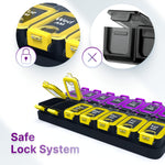 Load image into Gallery viewer, Weekly Pill Organizer 2 Times A Day   Airtight Pill Box 7 Day   Am Pm Vitamin