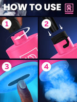Load image into Gallery viewer, Pink Hookah Pump with 1300 mAh Rechargeable Battery Electric Hookah Air Pump Kit
