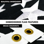 Load image into Gallery viewer, G128  6 Feet Tangle Free Spinning Flagpole (White) Thin Blue&amp;Red Line Flag Brass Grommets Spun Polyester 3x5 ft (Flag Included) Aluminum Flag Pole