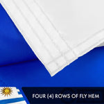Load image into Gallery viewer, Uruguay Uruguayan Flag 3x5 Ft 5Pack Doublesided Embroidered Polyester By G128