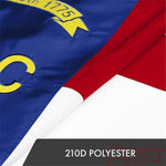 Load image into Gallery viewer, North Carolina State Flag 3x5 Ft 10Pack Embroidered Polyester By G128