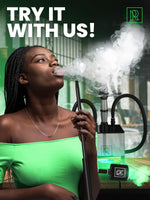 Load image into Gallery viewer, Black Hookah Pump Electric Hookah Starter with 1000 mAh Rechargeable Battery