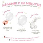 Load image into Gallery viewer, Balloon Garland Arch Kit 146 Pcs Light Pink Balloons for Baby Shower Birthday Gender Reveal Wedding Party DIY Kit by ™