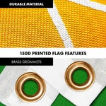 Load image into Gallery viewer, G128 Combo Pack: 6 Ft Tangle Free Spinning Flagpole (Black) &amp; Erin Go Bragh Flag 3x5 Ft Printed 150D Polyester, Brass Grommets (Flag Included) Aluminum Flag Pole
