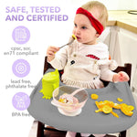 Load image into Gallery viewer, High Chair Tray Compatible with Stokke Trip Trap Chair Matte Gray Ergonomic Curved Design BPA Free Easy to Assemble