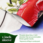 Load image into Gallery viewer, G128 Garden Flag Set Holiday Gnomes 12x18 6 pieces Blockout Fabric