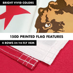 Load image into Gallery viewer, G128 Combo Pack: 6 Feet Tangle Free Spinning Flagpole (Black) California CA State Flag 3x5 ft Printed 150D Brass Grommets (Flag Included) Aluminum Flag Pole