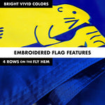 Load image into Gallery viewer, G128  6 Feet Tangle Free Spinning Flagpole (White) Oregon Double Sided Brass Grommets Embroidered 3x5 ft (Flag Included) Aluminum Flag Pole