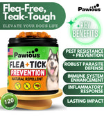 Load image into Gallery viewer, Parasites Prevention for Dogs Chewables Natural Dog Insects Control 120 Tablets