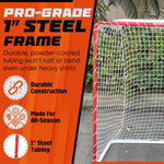 Load image into Gallery viewer, Metal Street Hockey Goal 54x44 inch Heavy Duty Steel Frame with Net Outdoor Hockey Net for Youth &amp; Adults Ball Roller &amp; DEK Hockey Practice Goal Easy Assembly