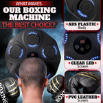 Load image into Gallery viewer, Music Boxing Machine for Adults Durable Wall Mounted Bluetooth Music Punching Machine with 9 Modes Shock Absorbing Pads LED Screen &amp; Included Gloves Boxing Equipment for Training at Home