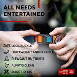 Load image into Gallery viewer, WAUDOG Waterproof Dog Collar Adjustable Dog Collar for Large Dogs Small and Medium Dogs Breakaway Dog Collar Waterproof with Plastic Buckle and QR Dog Tag Boy &amp; Girl Dog Collars (Orange)