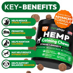 Load image into Gallery viewer, Hemp Calming Chews for Dogs 170 Dog Calming Chews Anxiety Relief Treats