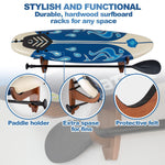 Load image into Gallery viewer, Surfboard Rack Holder Hooks Ash Tree Wood Eco Friendly Display Natural Finish