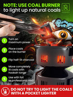 Load image into Gallery viewer, Hookah Charcoal Hookah Coals for Hookah Coconut 20 Count 10 oz 1x1x1 inch
