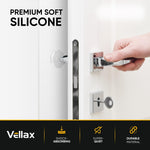 Load image into Gallery viewer, Wall Protectors 4 Pcs of Clear Rubber Knob Self Adhesive Guard Door Bumper Reusable Solution for Stopping Damage &amp; Noise from Doors in Your Home or Office Durable Shock Absorbent Discreet