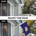 Load image into Gallery viewer, G128 Combo Pack: 6 Ft Tangle Free Spinning Flagpole (White) &amp; Kentucky Flag 3x5 Ft Printed 150D Polyester, Brass Grommets (Flag Included) Aluminum Flag Pole