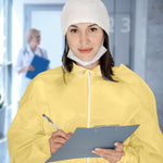 Load image into Gallery viewer, Medical Disposable Coveralls for Adults X Large Size 5 Pack Yellow Hazmat Suit