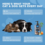 Load image into Gallery viewer, Omega 3 Fish Oil for Dogs and Cats  Healthy Skin and Coat Support Supplement  Omega 3 6 9 EPA DHA Fatty Acids  Itchy Skin, Shedding, Immunity, Joint  Wild Caught Salmon and Pollock Food Topper