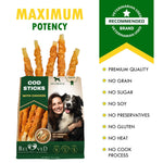 Load image into Gallery viewer, Cod Sticks Dog Treats Chicken Wrapped All Natural Rawhide Free &amp; Grain Free Long Lasting Chews for Large &amp; Small Dogs Organic Dried Pet Snacks Support Healthy Teeth &amp; Skin Coat