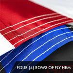 Load image into Gallery viewer, Blue Lives Matter Flag 2.5x4FT 3Pack Embroidered Polyester