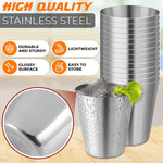 Load image into Gallery viewer, 15pcs Stainless Steel Shot Glasses Drinking Vessel   30 ml (1oz) Outdoor Camping Travel Coffee Tea Cup Silver Cup   Unbreakable Metal Shooters for Whiskey Tequila Liquor Great Barware Gift