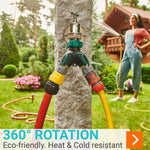 Load image into Gallery viewer, Water Splitter 2 Way Garden Y Hose Connector Metal Body Water Faucet Splitter