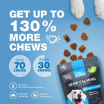 Load image into Gallery viewer, Calming Chews for Dogs Anxiety Treats with Melatonin Valerian Root Chamomile