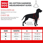 Load image into Gallery viewer, Blue Cotton Reflective Dog Harness Eco Friendly for Large Dogs L Size 2735 inch