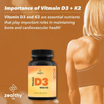 Load image into Gallery viewer, Zealthy Life Vitamin D3 with K2 60 Capsules