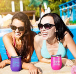 Load image into Gallery viewer, You’re Awesome Wine Tumbler with Sayings For Women Pink Tumbler with Message