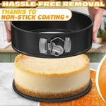 Load image into Gallery viewer, Cake Springform Pan Set of 3 (4  7  9 ) With 60 Parchment Paper   Non Stick Round Cake Pans Sets for Baking Spring Pans for Baking Cheesecake Cake Baking Pans   Springform Cake Pan Set