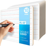 Load image into Gallery viewer, 10 Pack 9x12 inch Lined Mini White Boards for Students Double Sided White Board Lines Classroom Whiteboards for Students Kids Small Dry Erase Board with Lines Personal Lined Whiteboard Dry Erase
