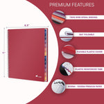 Load image into Gallery viewer, 2026 Appointment Book &amp; Planner 8.5 x 11 inch Large Maroon Tabbed Daily Hourly Weekly Planner Schedule Book 15 Minute time Slots Business &amp; Personal Planner Jan 2026 Dec 2026