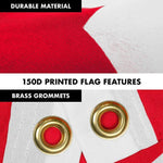 Load image into Gallery viewer, G128 Combo Pack: 6 Feet Tangle Free Spinning Flagpole (Black) Tunisia Tunisian Flag 3x5 ft Printed 150D Brass Grommets (Flag Included) Aluminum Flag Pole