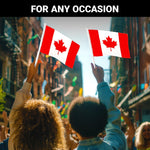 Load image into Gallery viewer, G128 2 Pack: Canada Canadian Car Flag  11x17 In  Double LiteWeave Pro Series Double Sided Printed 150D Polyester  Flagpole Included  Perfect for Festival Celebrations, Parades