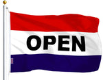 Load image into Gallery viewer, G128 Combo Pack: USA American Flag 3x5 Ft 75D Printed Stars &amp; Open Sign Flag 3x5 Ft 75D Printed