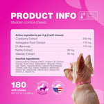 Load image into Gallery viewer, Dog UTI Treatment Chews 180 Bladder Control Cranberry Chews Cranberry Supplement Dog Incontinence Support