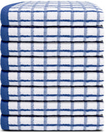 Load image into Gallery viewer, Premium Dish Towels for Kitchen with Hanging Loop 8 Pack Heavy Duty 16x26in Blue