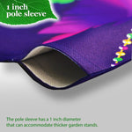 Load image into Gallery viewer, Combo Pack Garden Flag Stand Black 36x16 in and Garden Flag 12x18 in Mardi Gras