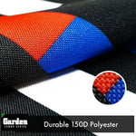 Load image into Gallery viewer, Combo Pack: Garden Flag Stand Black 36x16 Inch &amp; Garden Flag Thin Blue and Red Line 12x18 Inch