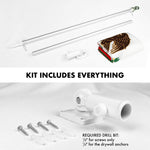 Load image into Gallery viewer, G128 Combo Pack: 5 Ft Tangle Free Aluminum Spinning Flagpole (Silver) &amp; Mexico Mexican Flag 2.5x4 Ft, Double ToughWeave Series Double Sided Embroidered 210D Polyester  Pole with Flag Included