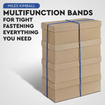 Load image into Gallery viewer, Trash Can Bands Set of 3 Metal Connector Fits 13 to 33 Gallon Trash Bag Blue