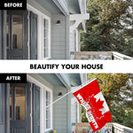 Load image into Gallery viewer, G128 Combo Pack: 6 Ft Tangle Free Aluminum Spinning Flagpole (White) &amp; Canada Canadian The Great White North Flag 3x5 Ft, LiteWeave Pro Series Printed 150D Polyester  Pole with Flag Included