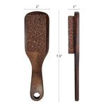 Load image into Gallery viewer, Pumice Stone Foot Brush Scrubber Wooden Pedicure Foot File with Handle for Dry Dead Skin Corn &amp; Callus Remover for Feet Foot Scraper Exfoliating Brush for Heels Elbows Hands