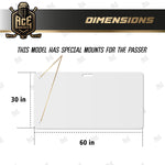 Load image into Gallery viewer, Shooting Pad for Puck Rebounder 30x60 inch Synthetic Ice Mat with Passer Compatibility Training Aid for Off Ice Shooting Passing and Stickhandling Skill Practices