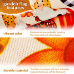 Load image into Gallery viewer, G128 Combo Pack: Garden Flag Stand Black 36 in x 16 in &amp; Garden Flag Fall Decoration Happy Fall Blessed Two Gnomes Sitting on Pumpkins 12x18 DoubleSided Blockout Fabric