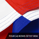 Load image into Gallery viewer, G128 3 Pack: Costa Rica Costa Rican Flag  3x5 Ft  ToughWeave Series Embroidered 300D Polyester  Country Flag, Embroidered Design, Indoor/Outdoor, Brass Grommets